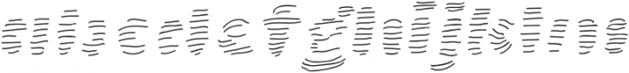 La Mona Pro Texture Hand Line Italic otf (400) Font LOWERCASE