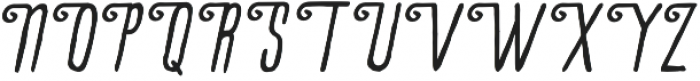 La Petitenget Bold Italic otf (700) Font UPPERCASE