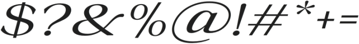 La Rochelle Expanded Italic otf (400) Font OTHER CHARS