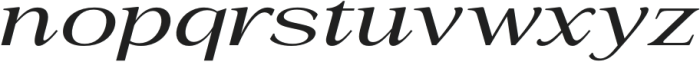 La Rochelle Expanded Italic otf (400) Font LOWERCASE