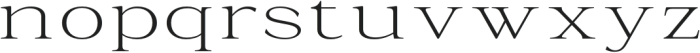 La Rochelle Extra Light Expanded otf (200) Font LOWERCASE