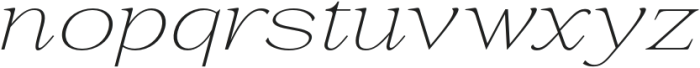 La Rochelle Thin Expanded Italic otf (100) Font LOWERCASE