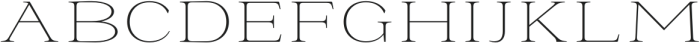 La Rochelle Thin Expanded otf (100) Font UPPERCASE
