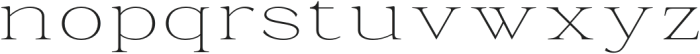 La Rochelle Thin Expanded otf (100) Font LOWERCASE