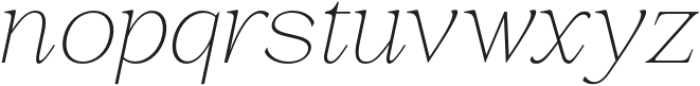 La Rochelle Thin Italic otf (100) Font LOWERCASE