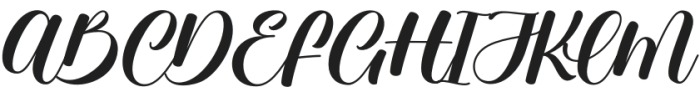 La Senorita otf (400) Font UPPERCASE