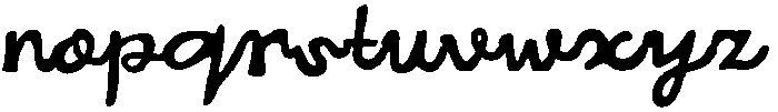 La Siesta Script Regular otf (400) Font LOWERCASE