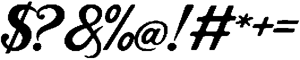 La Superior Script otf (400) Font OTHER CHARS