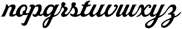 La Superior Script otf (400) Font LOWERCASE
