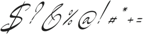 La gratesa Italic otf (400) Font OTHER CHARS