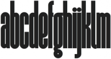 LaBonita Bold Condensed ttf (700) Font LOWERCASE