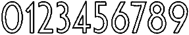 LaPiscine Outline otf (400) Font OTHER CHARS