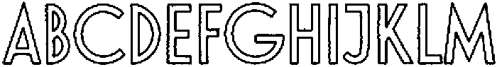 LaPiscine Outline otf (400) Font UPPERCASE