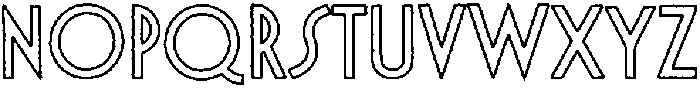 LaPiscine Outline otf (400) Font UPPERCASE