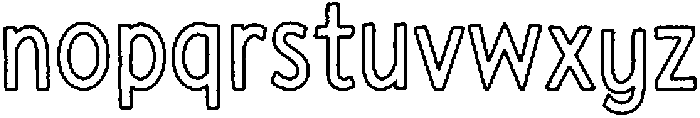 LaPiscine Outline otf (400) Font LOWERCASE