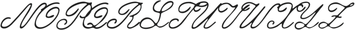 LaRaquetteClub ScriptSlant otf (400) Font UPPERCASE