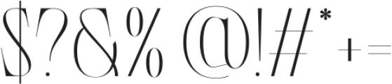 LaRuja Thin otf (100) Font OTHER CHARS