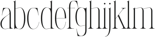 LaRuja Thin otf (100) Font LOWERCASE