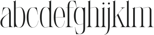 LaRuja Ultra Light otf (300) Font LOWERCASE