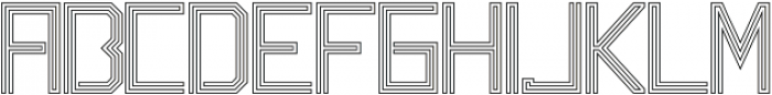 Labyrinth Outline ttf (400) Font LOWERCASE