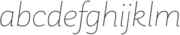 Laca ExtraLight Italic otf (200) Font LOWERCASE