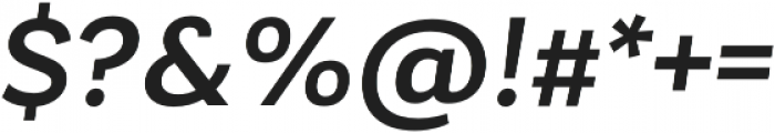 Laca Medium Italic otf (500) Font OTHER CHARS