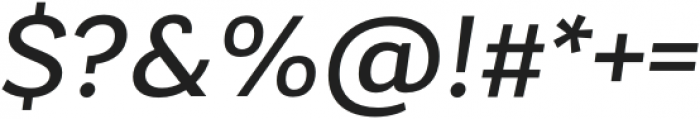Laca Text Regular Italic otf (400) Font OTHER CHARS