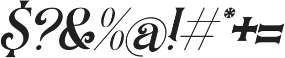 Laccurate Italic otf (400) Font OTHER CHARS