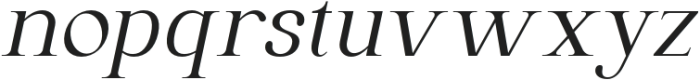Lacture Italic otf (400) Font LOWERCASE