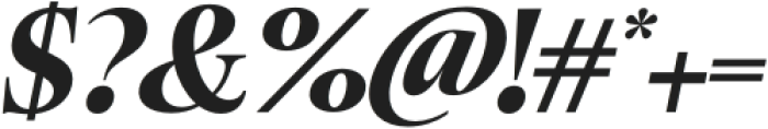 Ladinta Extra Bold Italic otf (700) Font OTHER CHARS