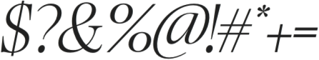 Ladinta Extra Light Italic otf (200) Font OTHER CHARS