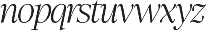 Ladinta Extra Light Italic otf (200) Font LOWERCASE