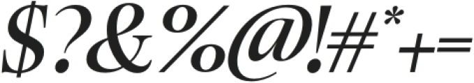 Ladinta Medium Italic otf (500) Font OTHER CHARS