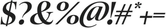 Ladinta Semi Bold Italic otf (600) Font OTHER CHARS