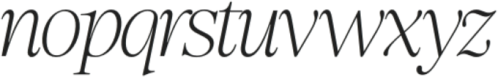 Ladinta Thin Italic otf (100) Font LOWERCASE