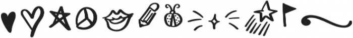 Ladybugs Symbols otf (400) Font UPPERCASE