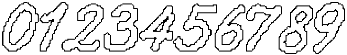 Laelia Wave Outline otf (400) Font OTHER CHARS