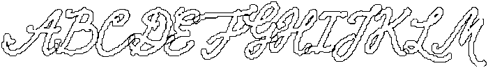 Laelia Wave Outline otf (400) Font UPPERCASE