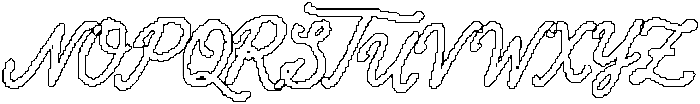 Laelia Wave Outline otf (400) Font UPPERCASE