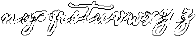 Laelia Wave Outline otf (400) Font LOWERCASE