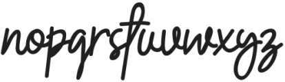 Lafentha Regular otf (400) Font LOWERCASE