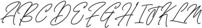 Lafisken Signature Regular otf (400) Font UPPERCASE