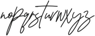 Lafisken Signature Regular otf (400) Font LOWERCASE
