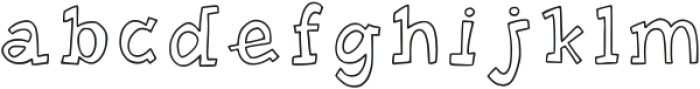 Lafolos Fancy Font Outline Regular otf (400) Font LOWERCASE