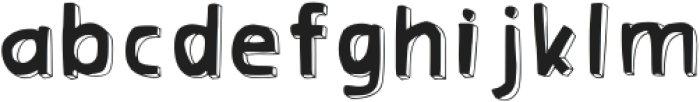 Lafolos Whimsical Font 3d Regular otf (400) Font LOWERCASE