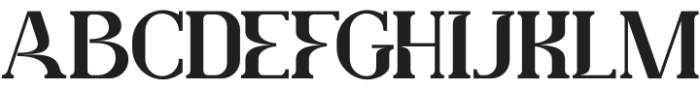 Lafonsa Regular otf (400) Font UPPERCASE