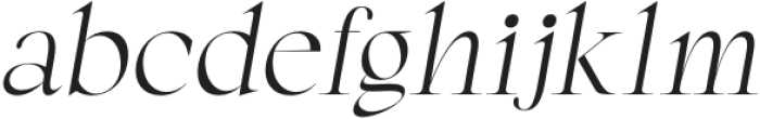 Lagency-Italic otf (400) Font LOWERCASE