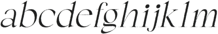 Lagency Rough Italic otf (400) Font LOWERCASE