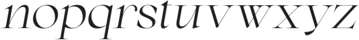 Lagency Semi Wide Italic otf (400) Font LOWERCASE