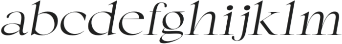 Lagency Wide Italic otf (400) Font LOWERCASE